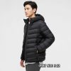 Áo lông vũ nam Nhật Bản có mũ 443320 Ultra Light Down màu đen 09 BLACK