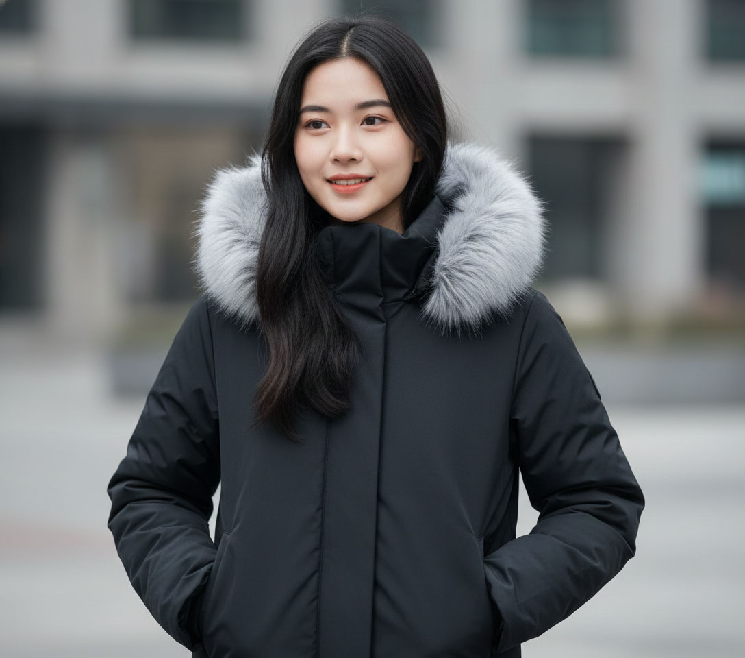Áo khoác nữ Nhật Bản Hybrid Down Parka 460924 màu đen 09 BLACK