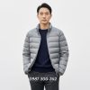 Áo lông vũ nam siêu nhẹ không mũ Nhật Bản Ultra Light Down 3D Cut 452738 màu xam 05 GRAY